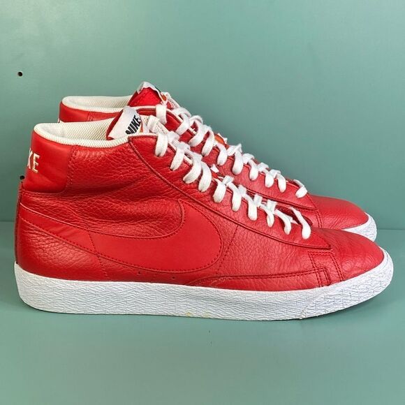 Nike Blazer Mid Premium 'Game Red' sneaker shoes mens size  10 - Picture 1 of 8
